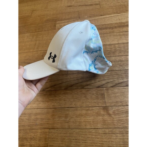 Under Armour Hat Womens OSFM Multi-Hair Cap Adjustable Ponytail Friendly Run EUC - Picture 2 of 8